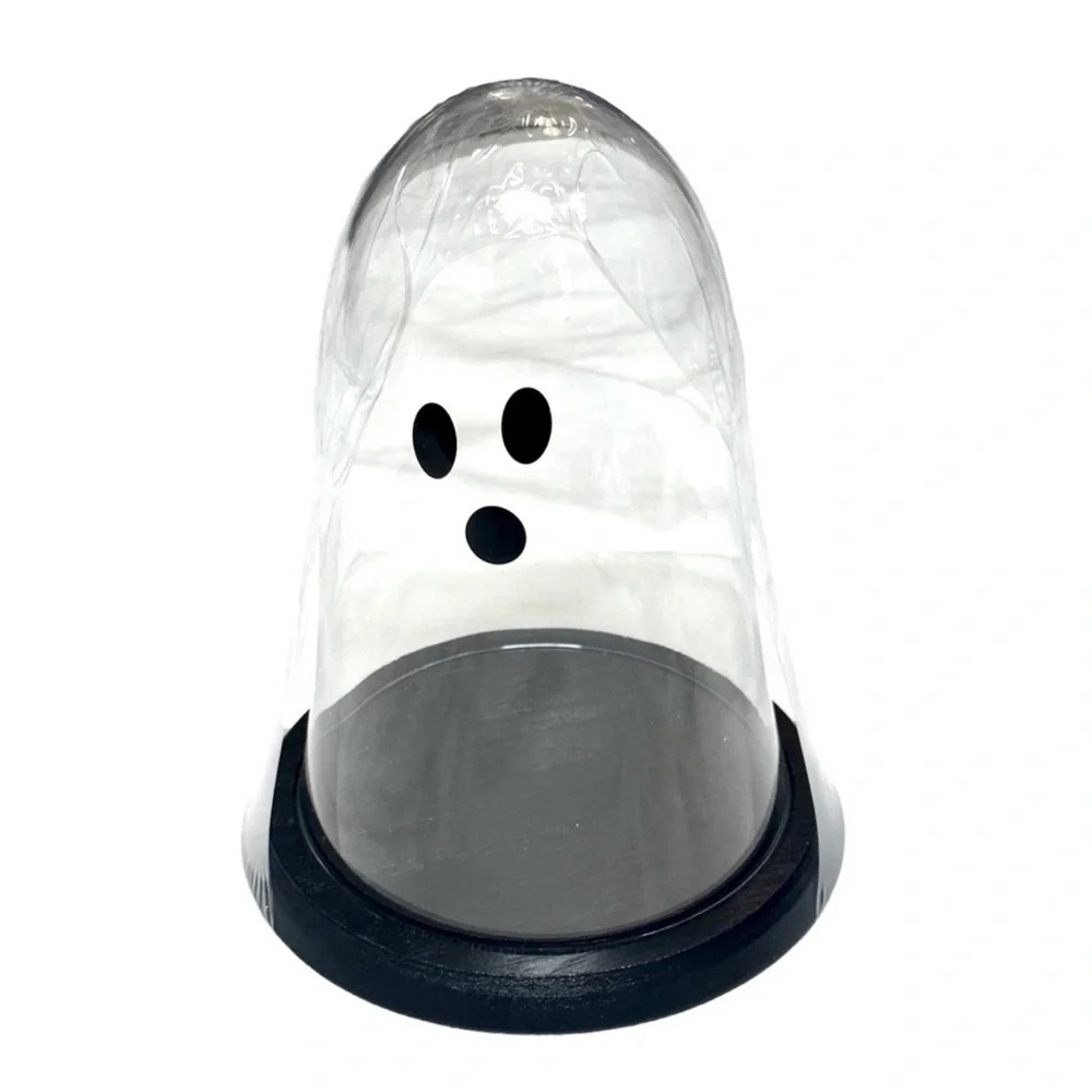 Target Halloween ghost clear glass cloche